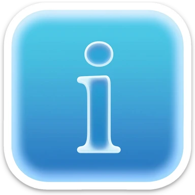 lettre i, style 3D premium
"3D rounded-square icon in soft bleu with a beveled edge, bold serif letter 'i' centered, strong specular highlights, inner glow, 1024x1024, png" sticker