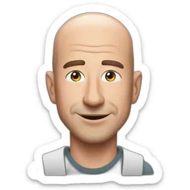 Jeff bezos en el espacio sticker