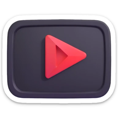 YouTube play button sticker