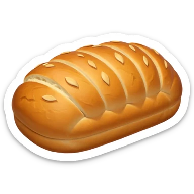 bread loaf taking a nap sticker