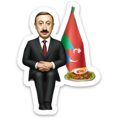 ilham aliyev and kebap sticker
