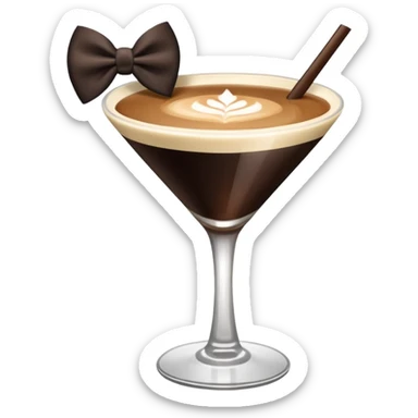 espresso martini big Black Bow  sticker