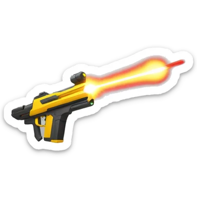 Laser shooting sticker