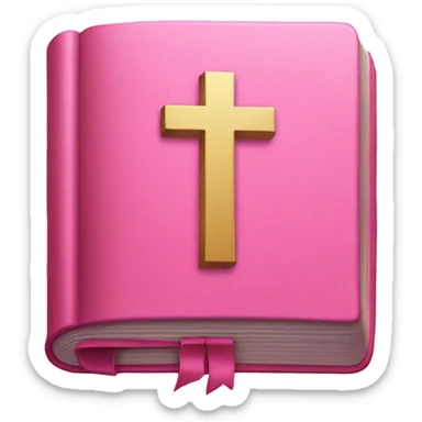 Pink bible sticker