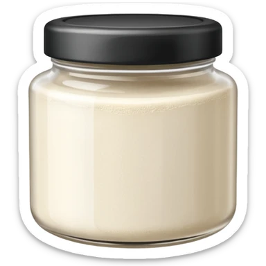 Poudre blanche dans un bocal  sticker