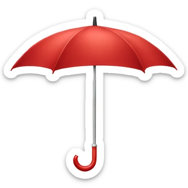 red umbrella sticker