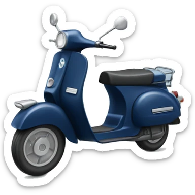 Navy blue scooter sticker