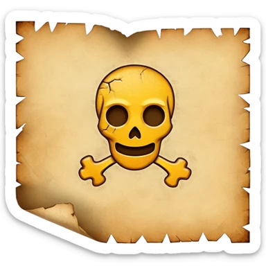 Survivor style parchment sticker