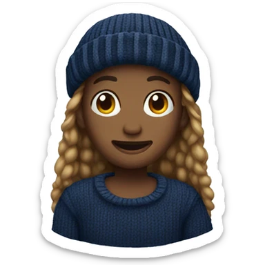 navy blue sweater  sticker