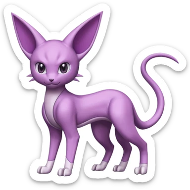 Miraidon-Genesect-Espeon-Mewtwo-Fakémon-hybrid-creature (full body)  sticker