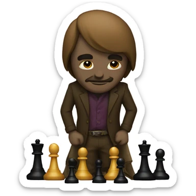 Solo With Pawns sticker