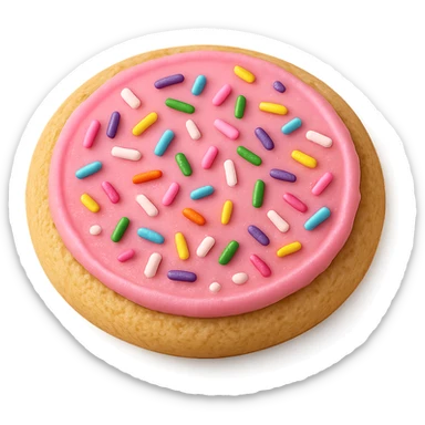 pink cookie sticker