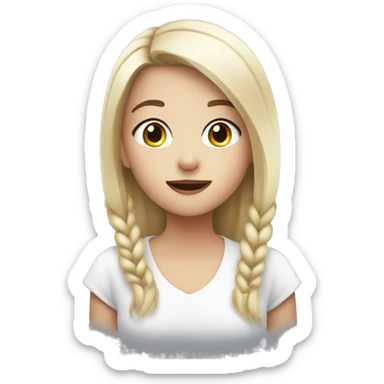 Girl with an iqos sticker