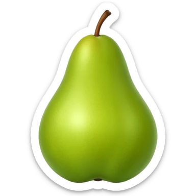  yeşil Pear sticker
