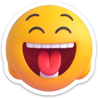 animated emoji with expressive face, mouth open, eyes wide, with the word 'LIES' in bold, energetic lettering, vibrant colors, dynamic motion lines sticker