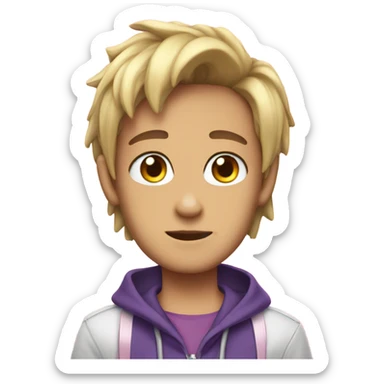 Dabo Sweeney dressed as an anime girl sticker