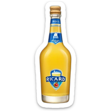 bouteille de Ricard Pastis de Marseille 51 sticker