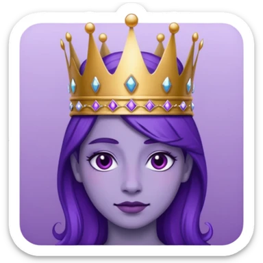 Purple royalty sticker