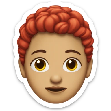 una mujer con lagrimas rojas sticker