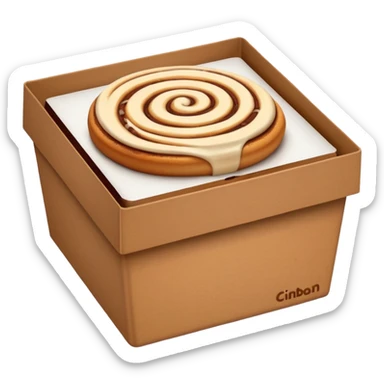 cinnabon box  sticker