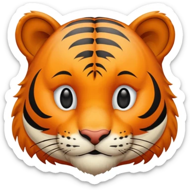 Tête de tigre qui sourit sticker