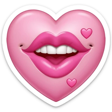 Corazón rosita 💗💋 sticker