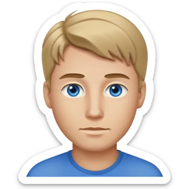 male darkblond hari from left sticker