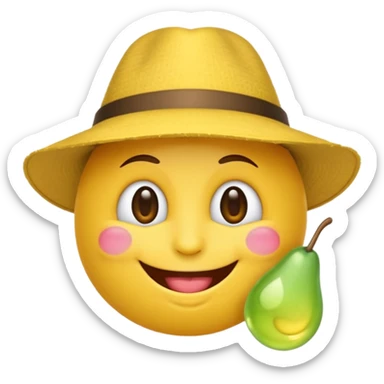 Emoji souriant Avec goutte de sueur anniversaire sticker