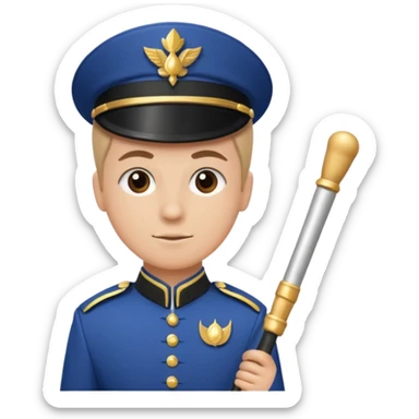 Parade Marchers, drum major sticker