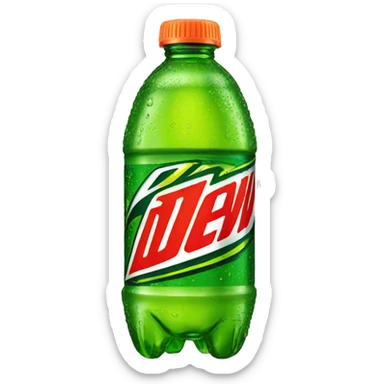 Mountain dew bottle  sticker