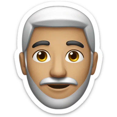 A Palestinian man sticker