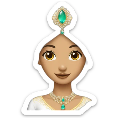 princesse arab pretty jewerlery dress sticker