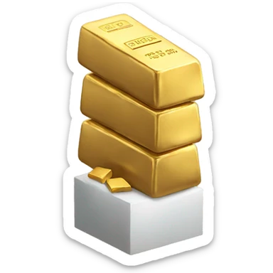 GOLD BARS sticker