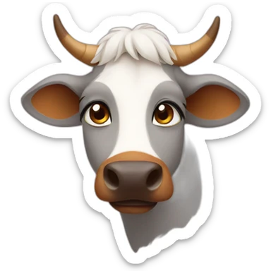 Indian gir cow  sticker