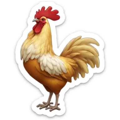 Bouteille de bière au coq mort sticker