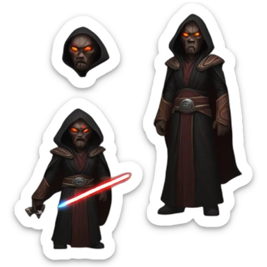 sith jedi in world of warcraft sticker