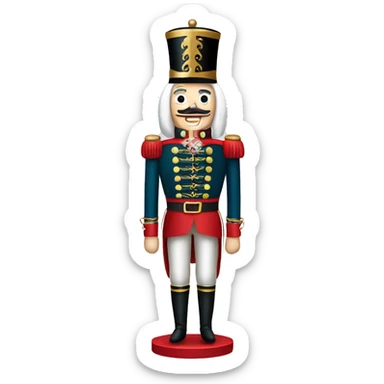 christmas nutcracker full body sticker