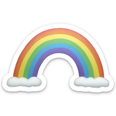 Pastell Rainbow sticker