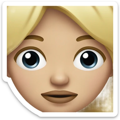 overweight blondie woman crying sticker