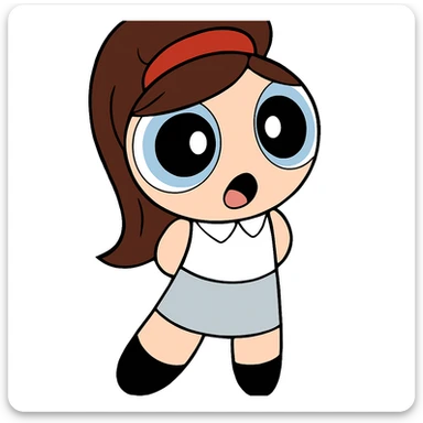 Keep the picture quality and style exactly the same. Change only the eyes and mouth to give a different expression such as surprised, happy, or mischievous. No other changes. sticker