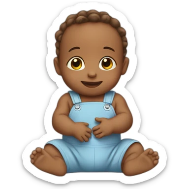 Baby helping people  sticker