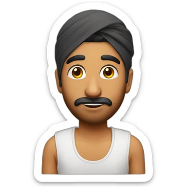 A punjabi guy sticker