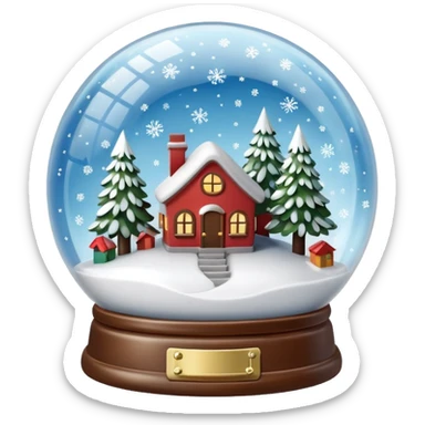 snow-globe sticker