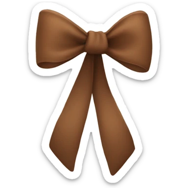 brown bow sticker
