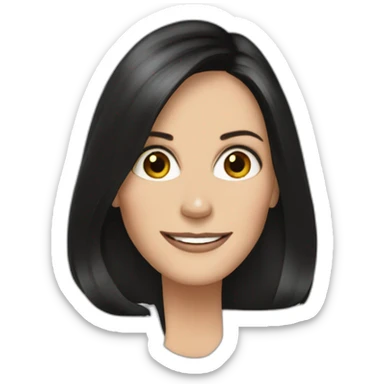 Courtney cox sticker