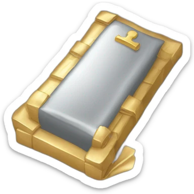 billet argent qui tombe du ciel sticker