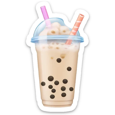 Bubble tea sticker