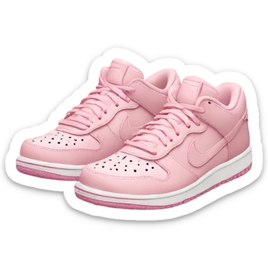 Light pink Nike shoes sticker