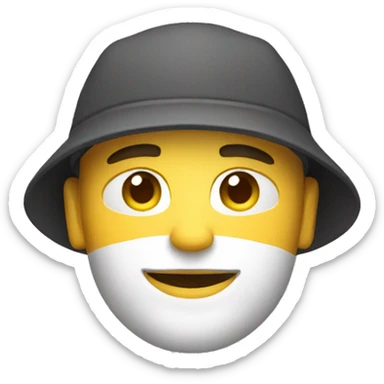 A man doing meditation WEARING cap sticker