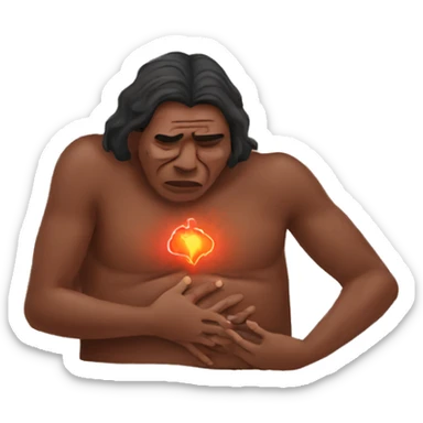 Australian aboriginal chest pain sticker